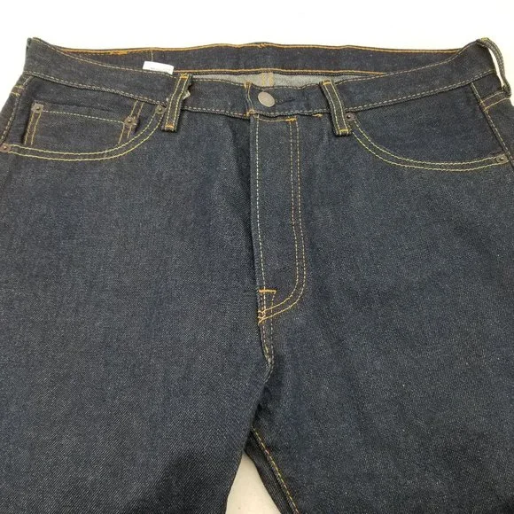 Levis 501 Mens Jeans Blue Straight Button 34X27 FINAL PRICE!!! - Picture 4 of 10